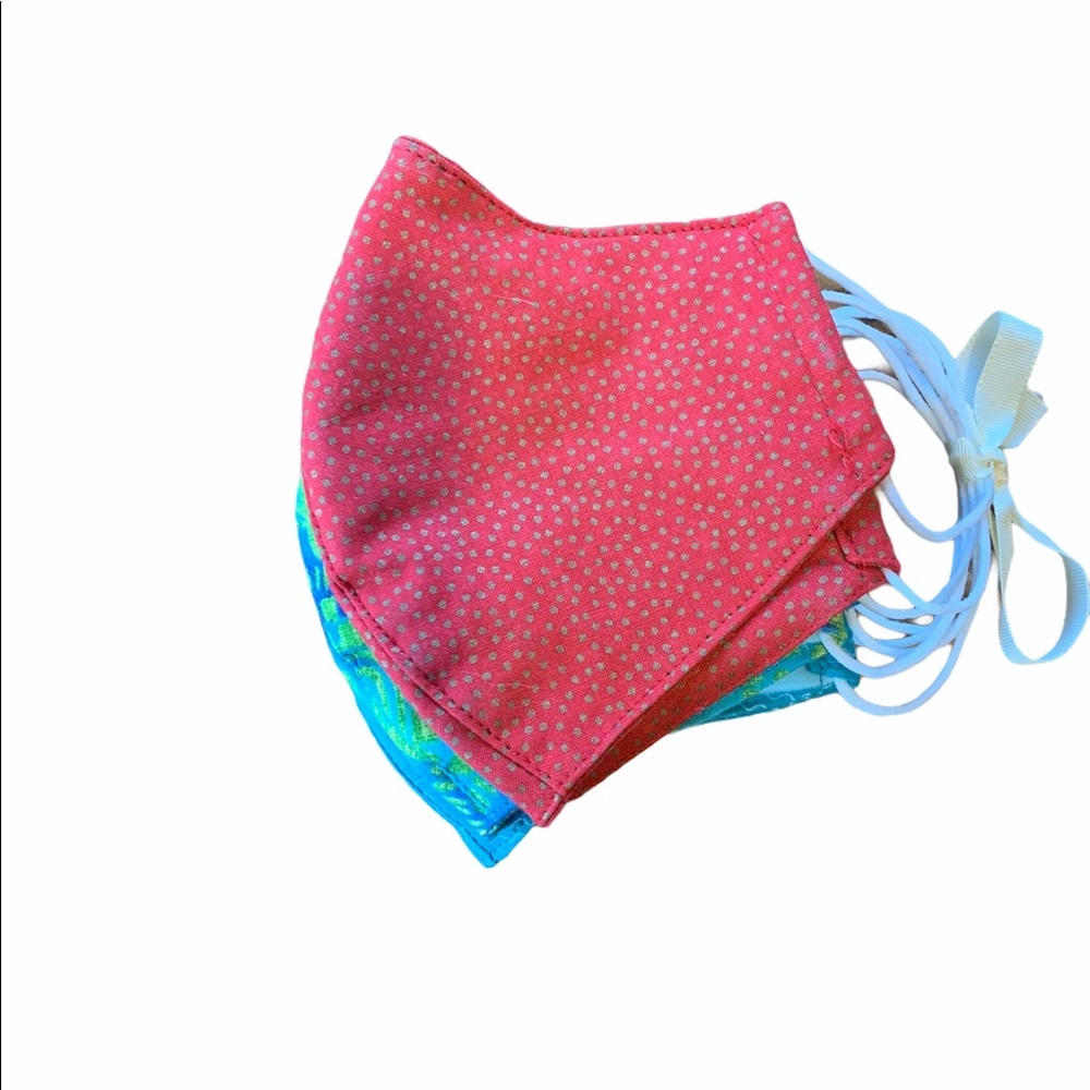 Handmade Bright Face Masks Bundle of 4 Adult Reusable Double Layer Multicolor